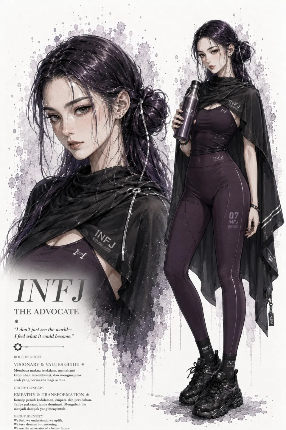 INFJ角色信息设定板