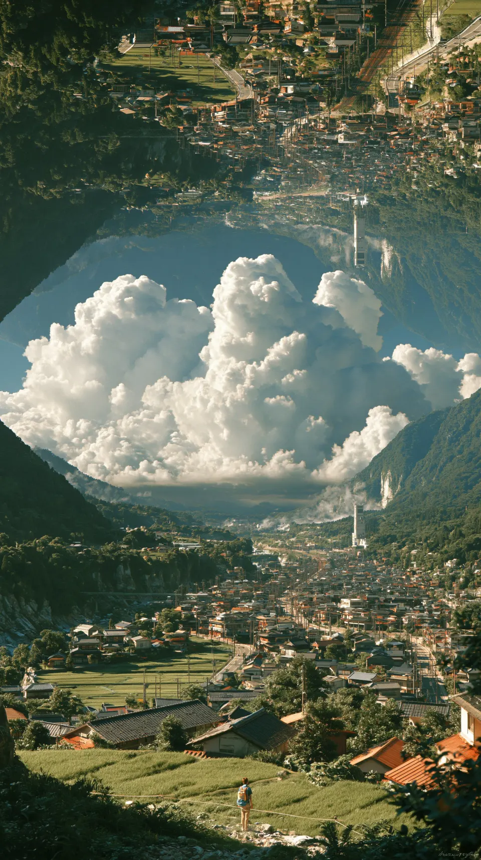 云端之上的镜像山城