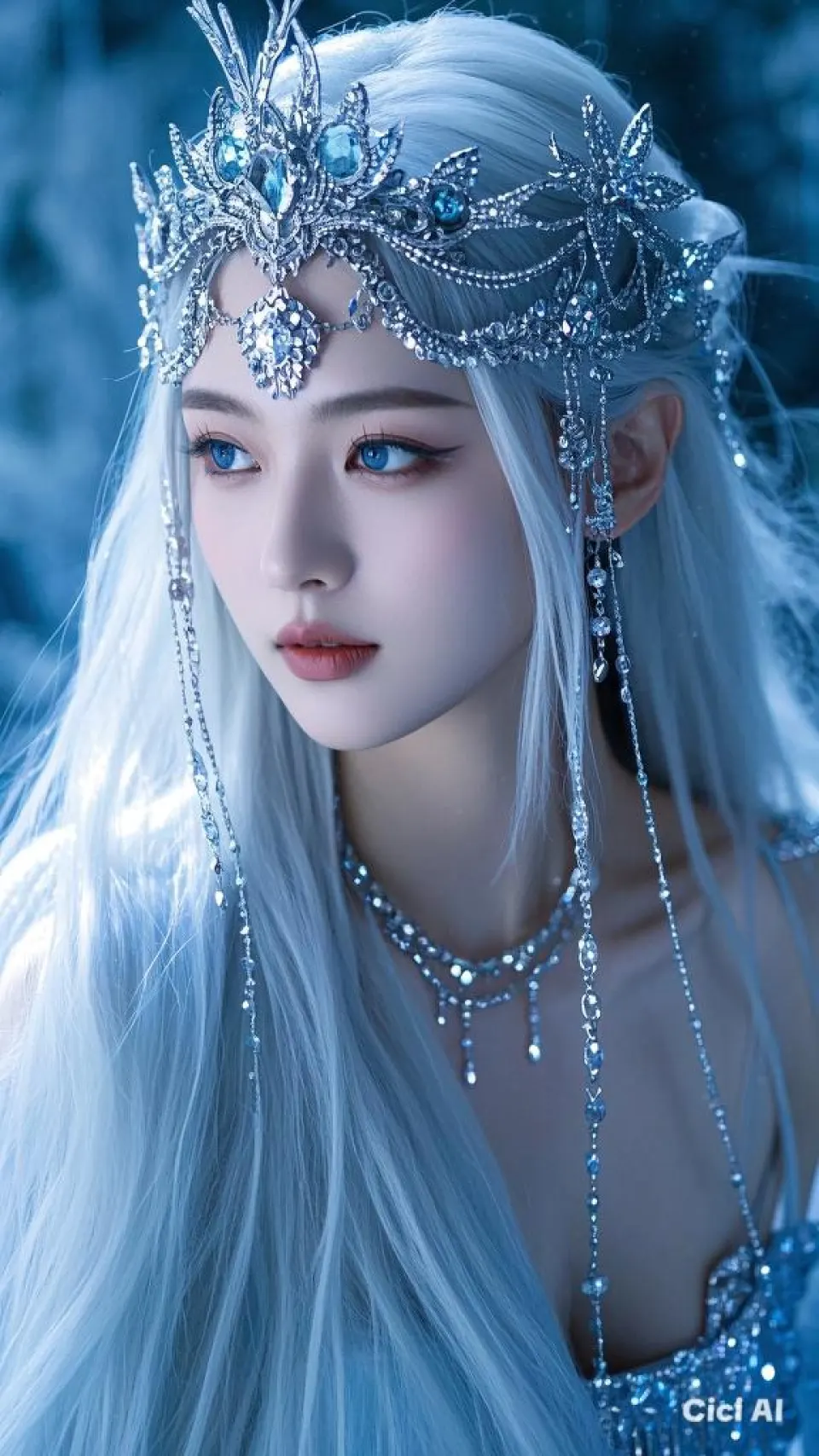 冰雪王冠少女