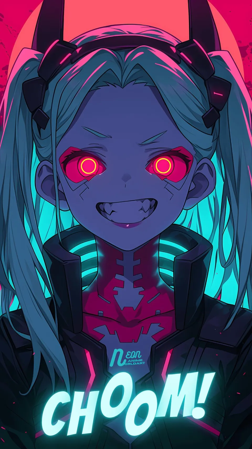 霓虹赛博朋克少女