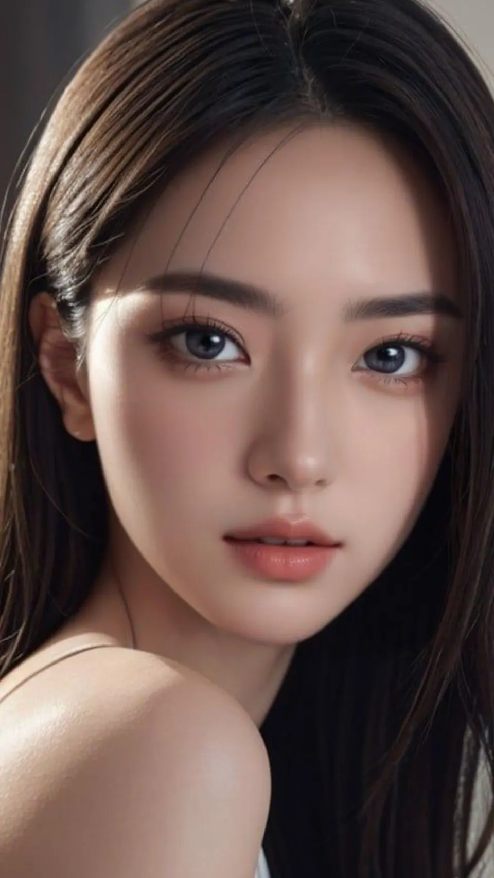 暗光蓝眼少女