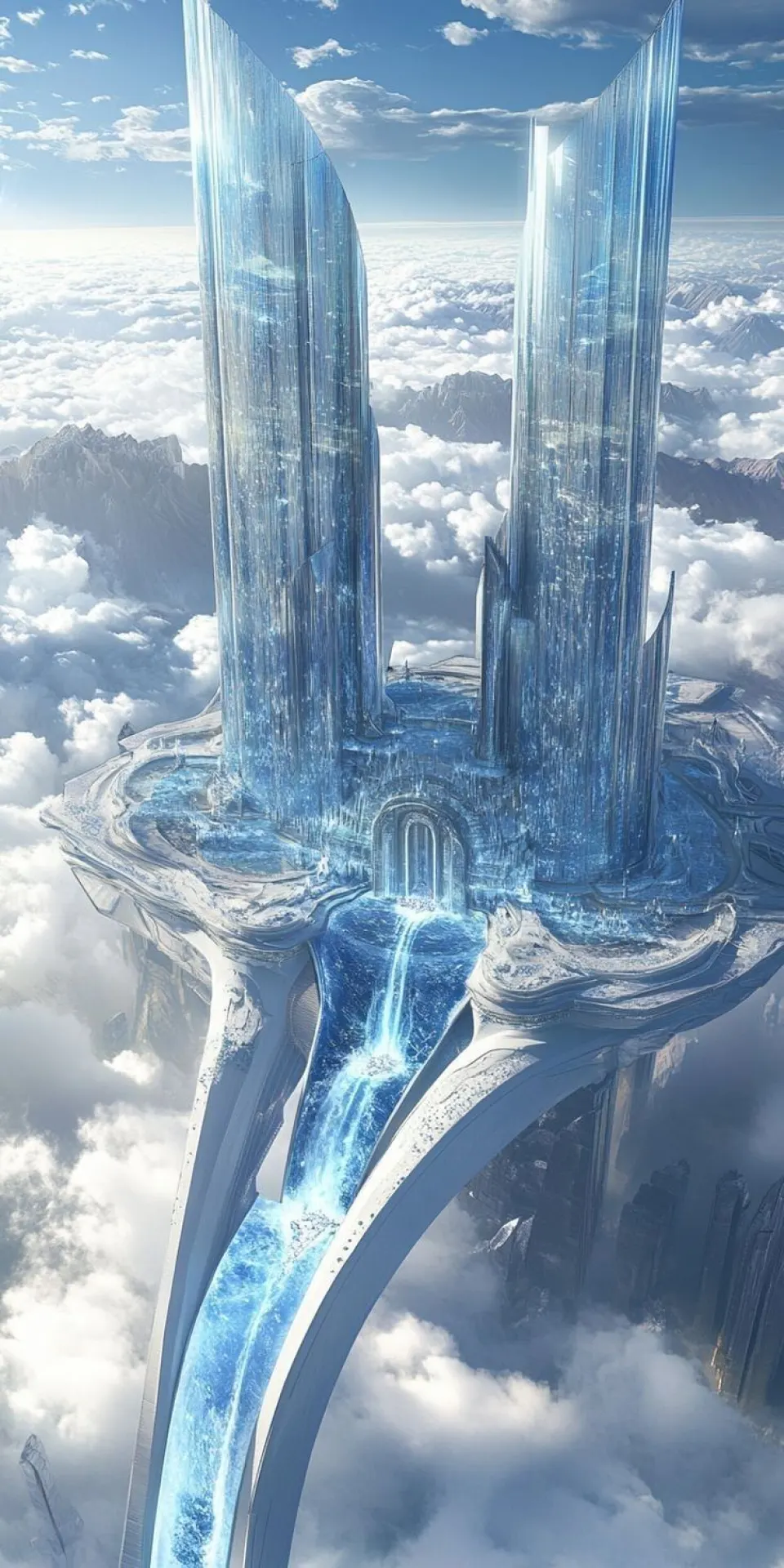 云端水晶双塔