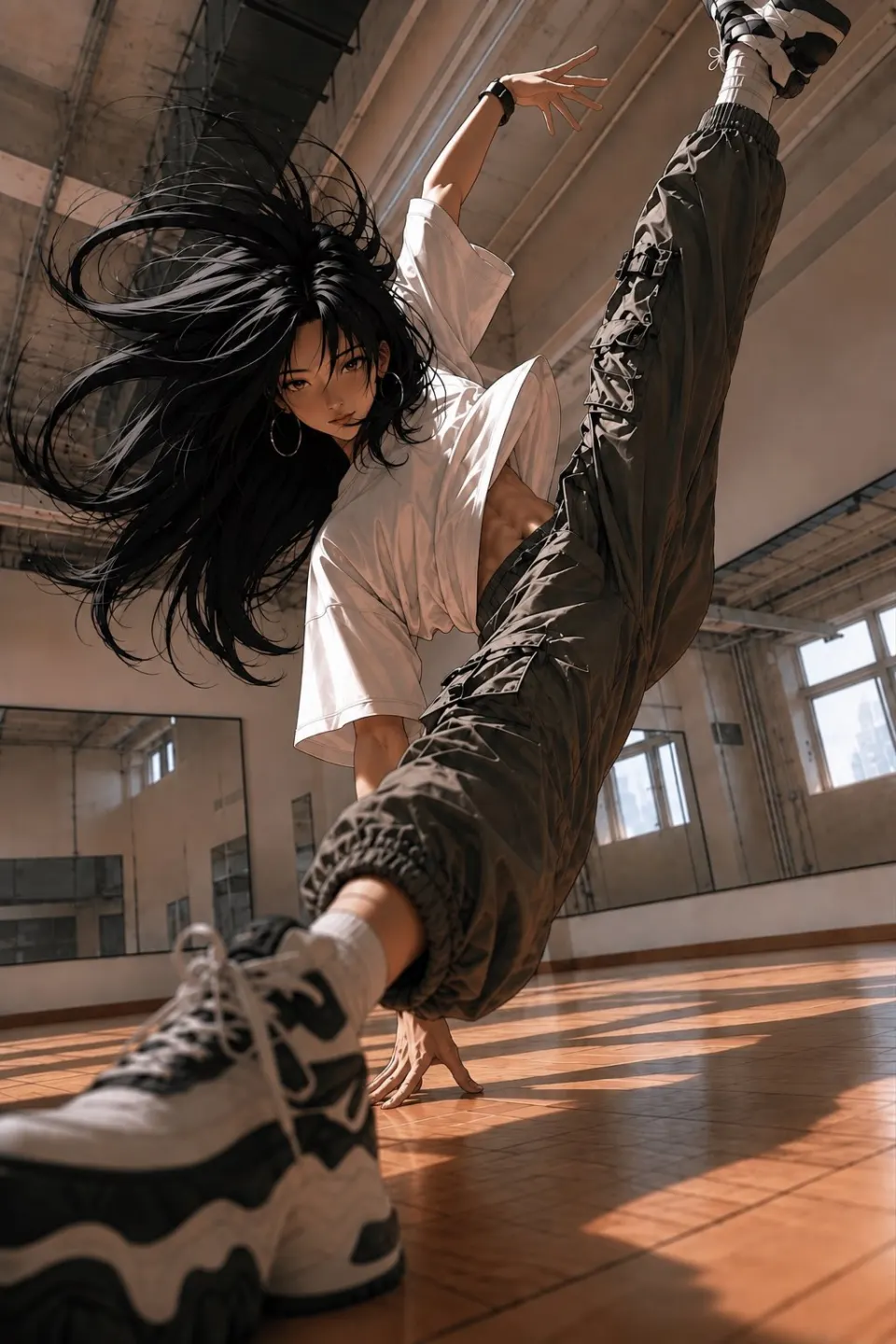 街舞少女动感瞬间