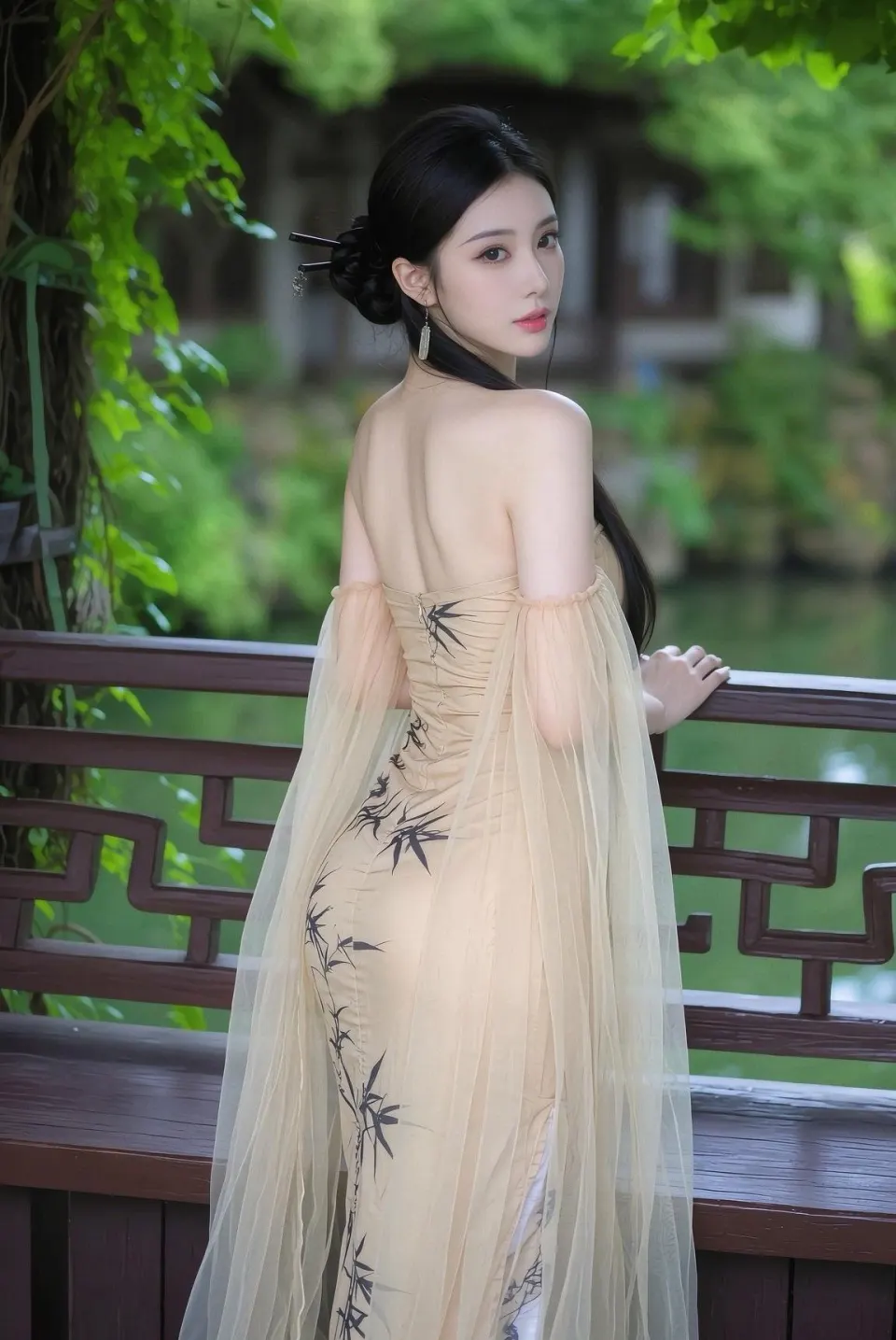 竹影水墨园林