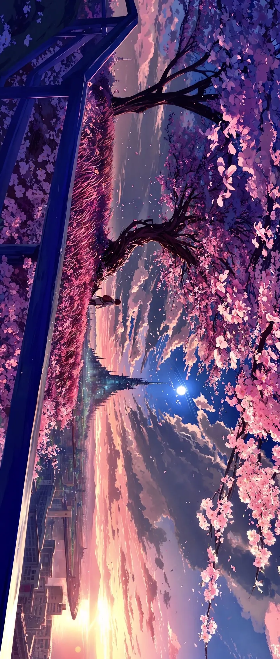 晚霞鸟居与佩刀