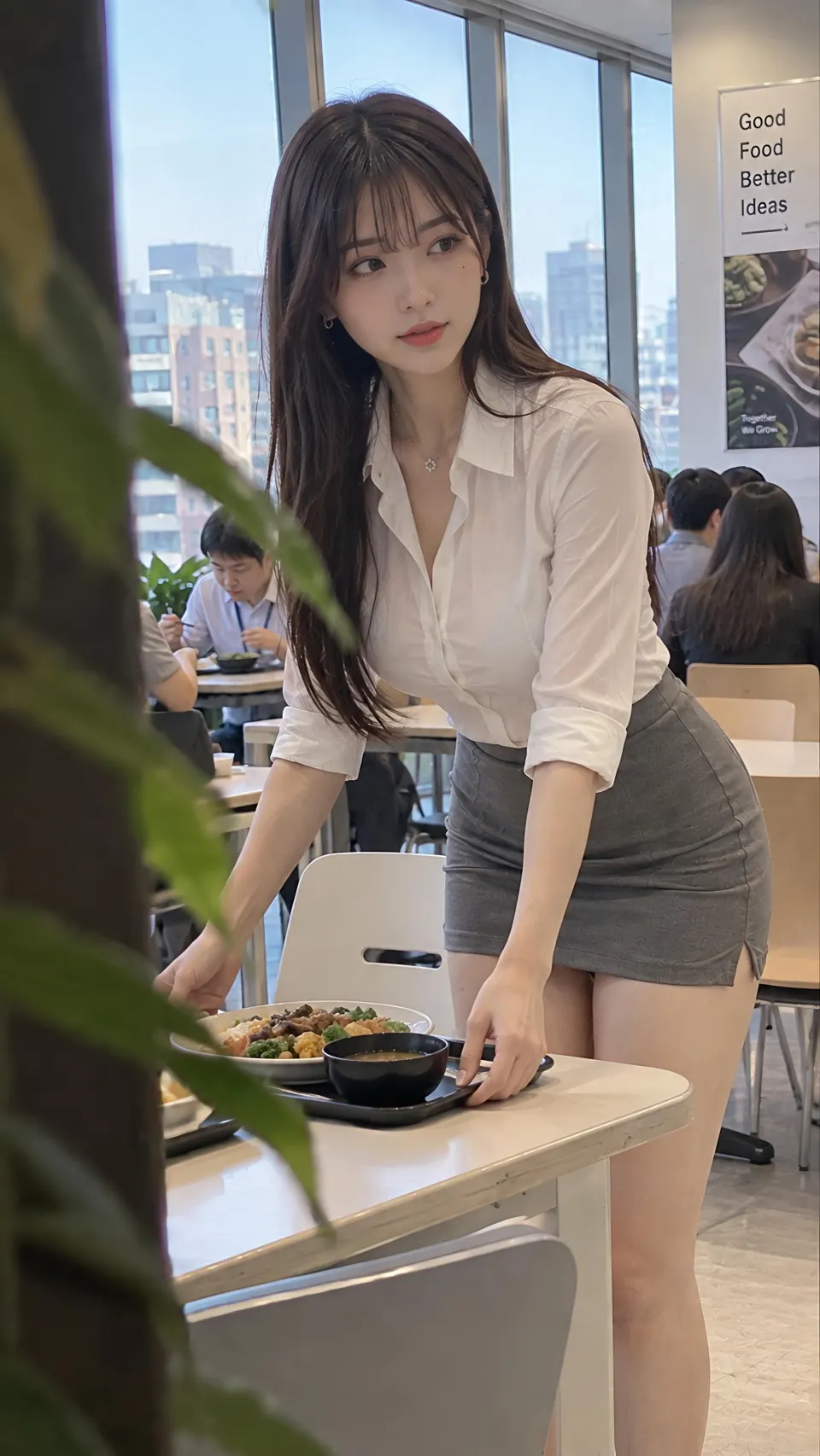 餐饮空间中的端盘服务