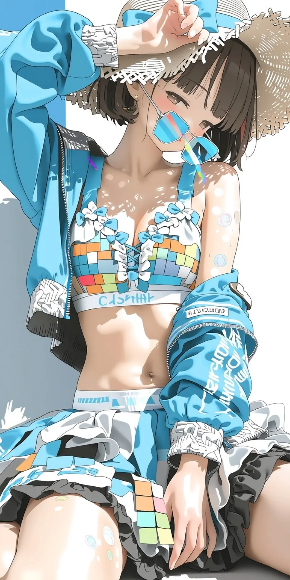 夏日魔方比基尼少女