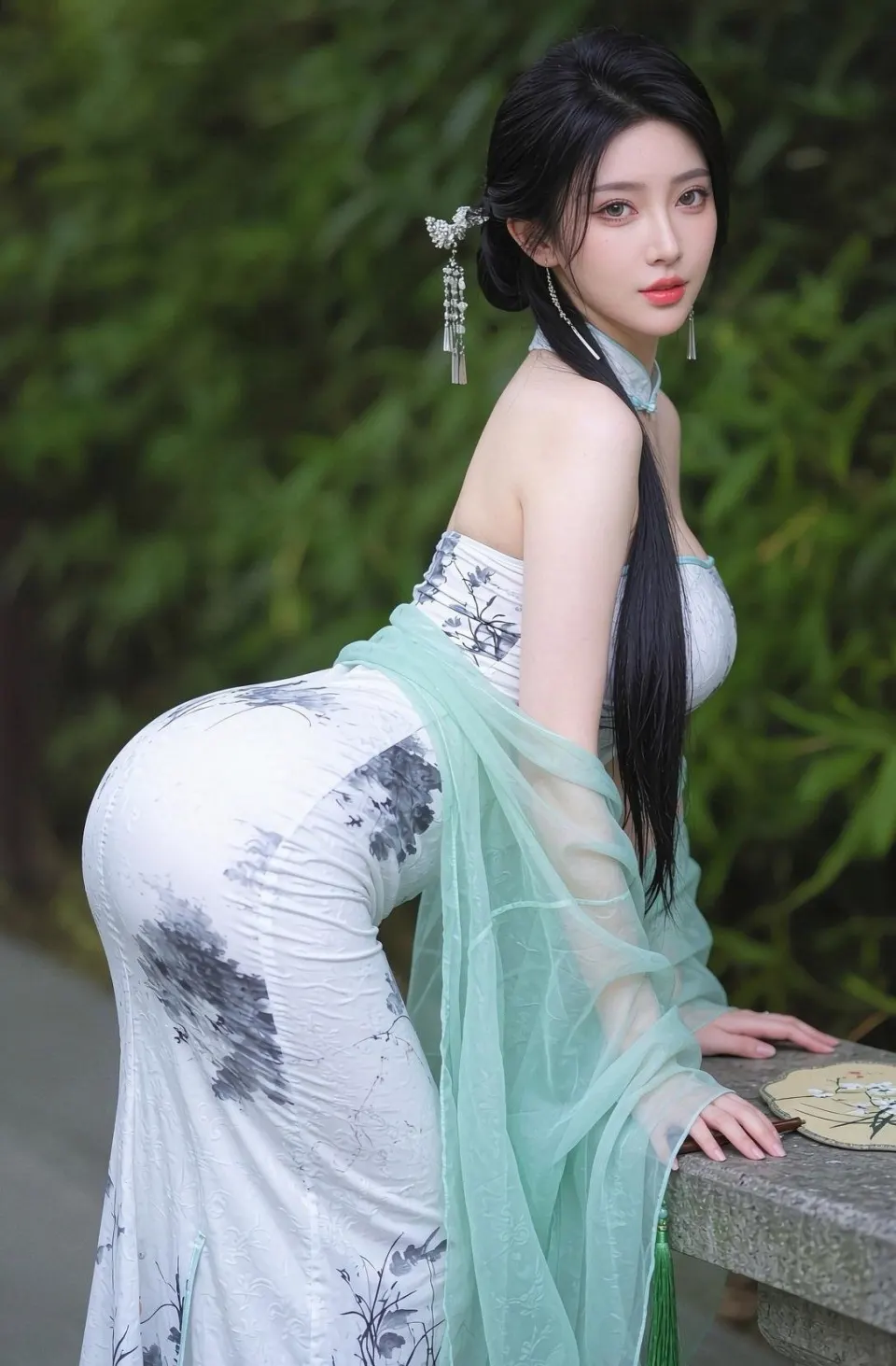 竹影水墨园林