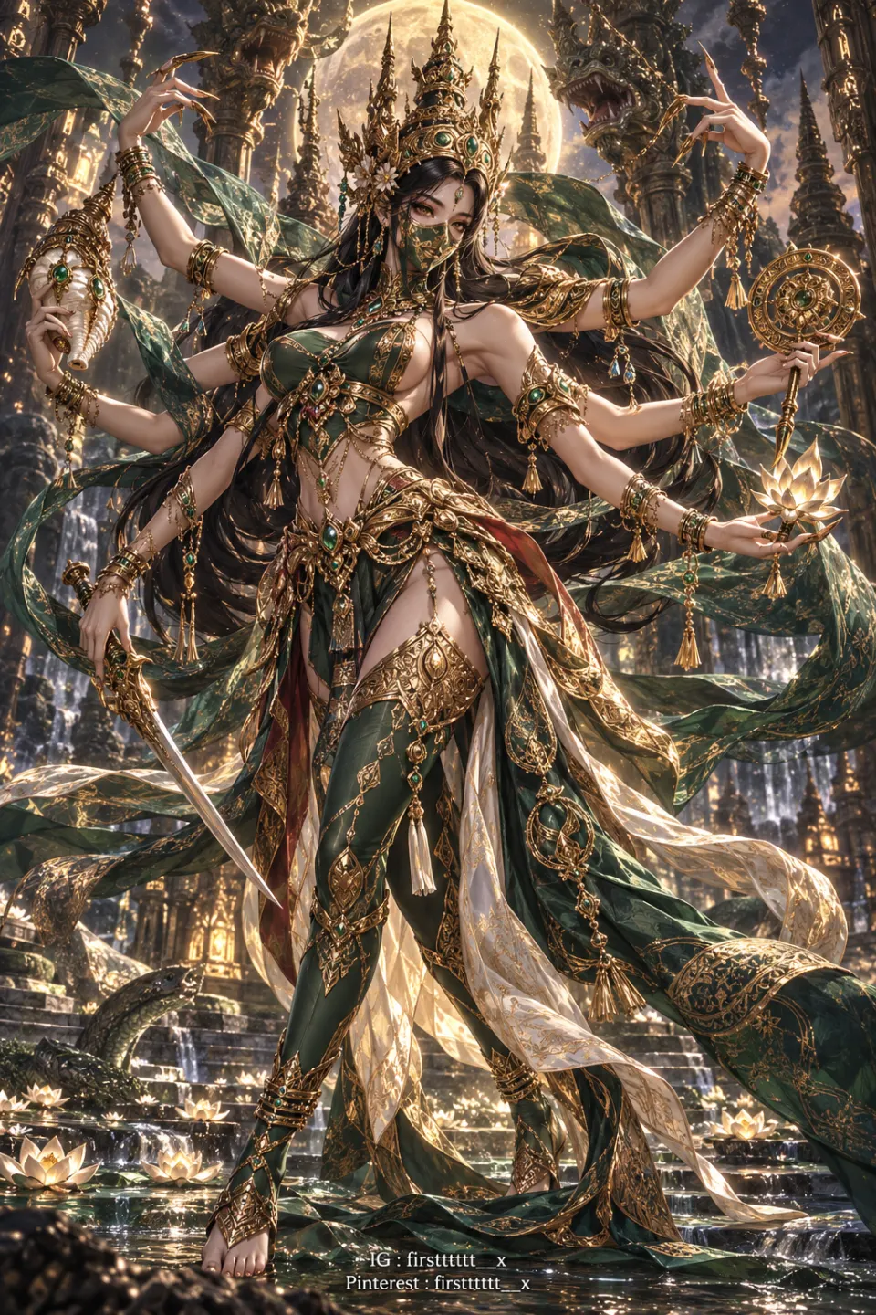 月轮神殿中的多臂女神