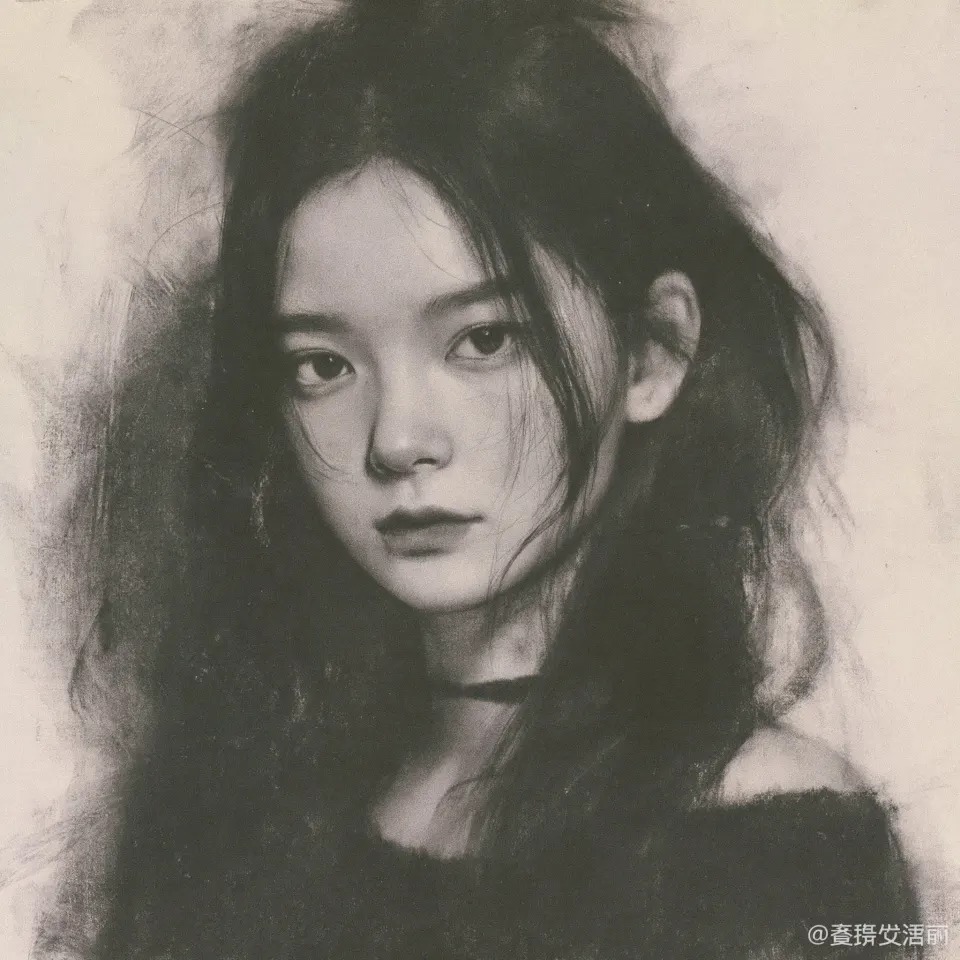 素描侧颜