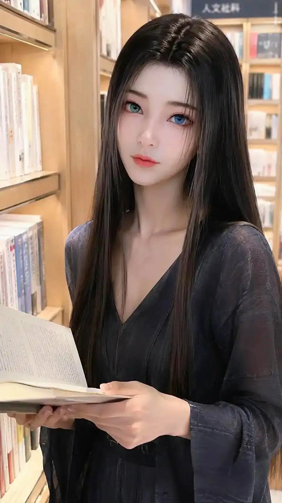 书店里的异瞳少女