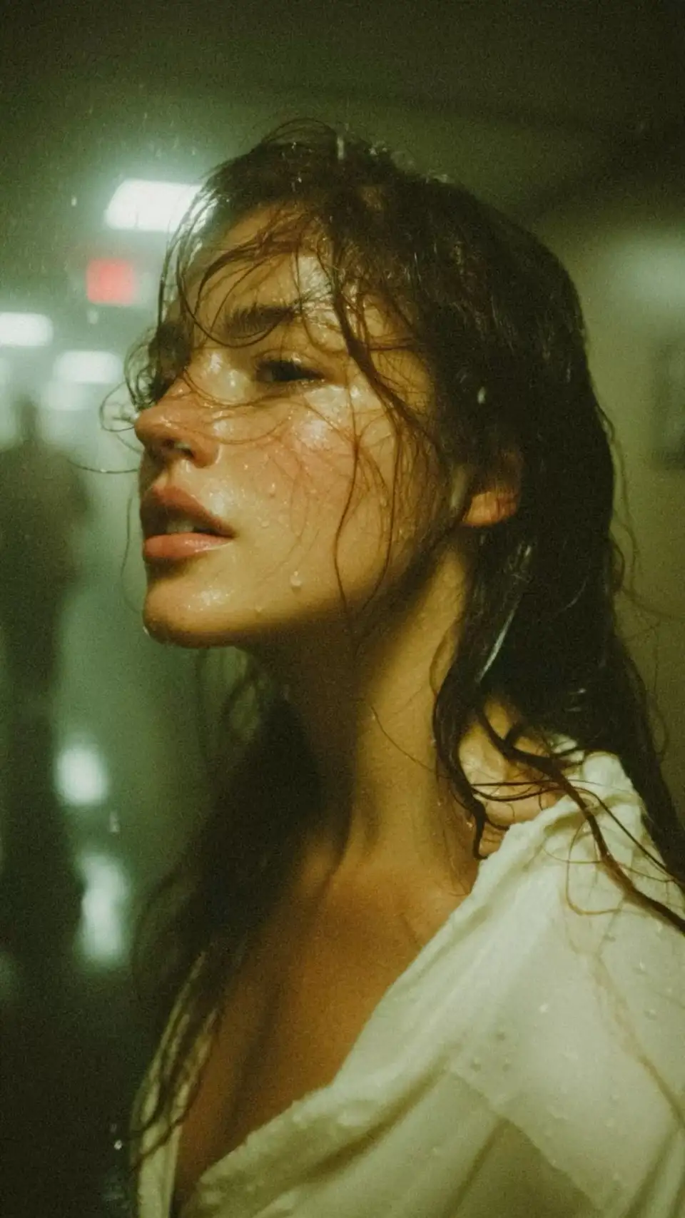 雨水与侧脸