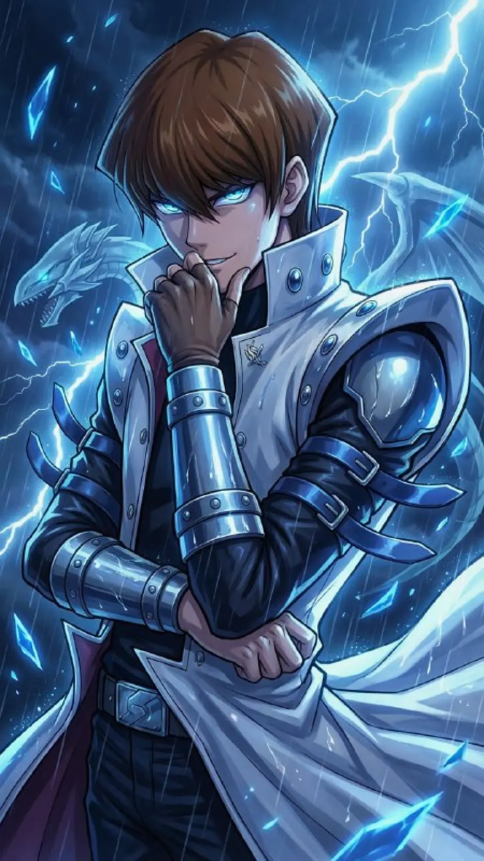 雷光下的银甲少年