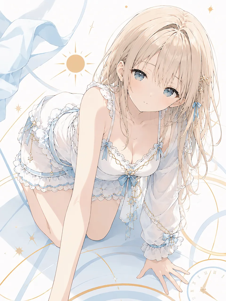 星轨与白裙少女