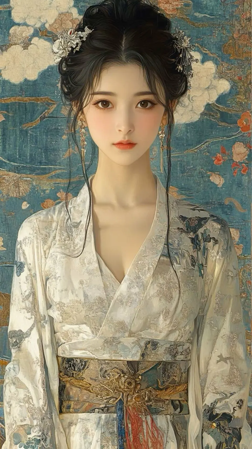 云纹锦绣古风仕女