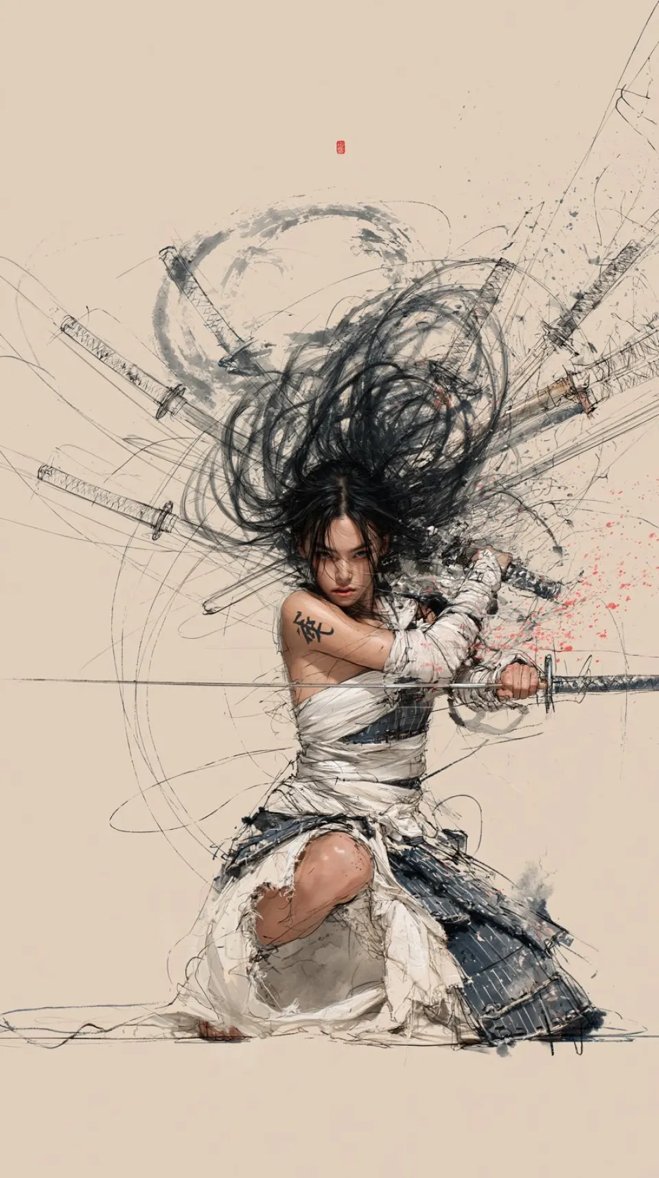 墨舞剑影：女武士