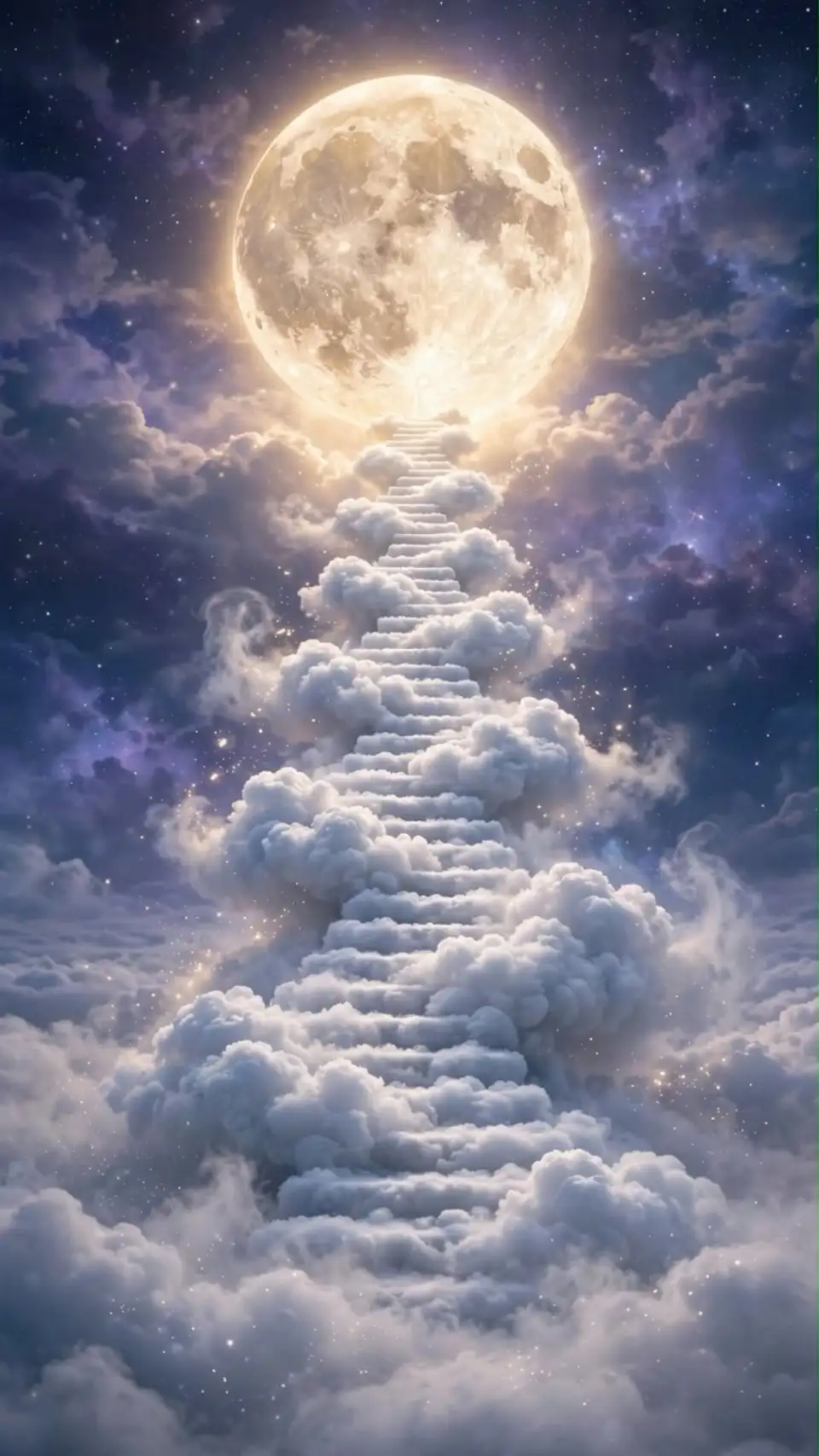 云端通往满月的阶梯