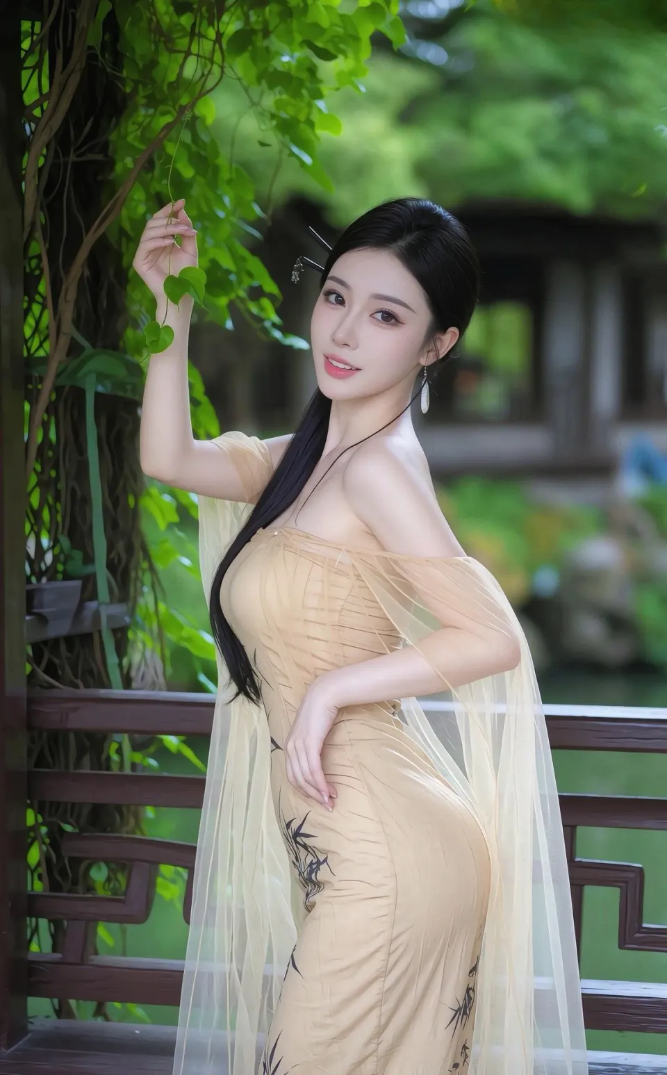 竹影水墨园林