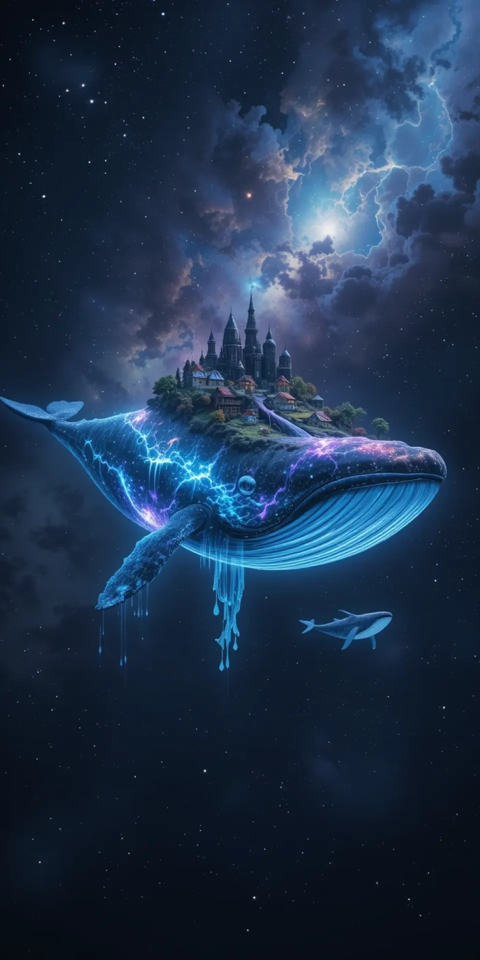 星穹鲸背上的奇幻城堡