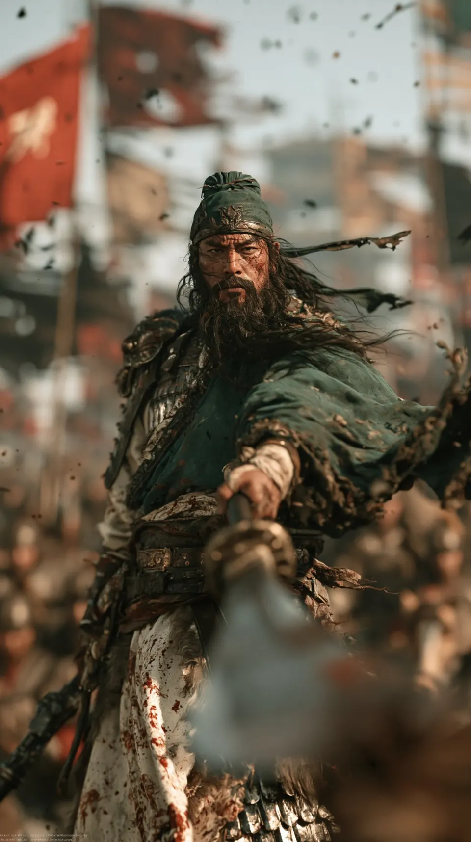 浴血奋战的古代武将