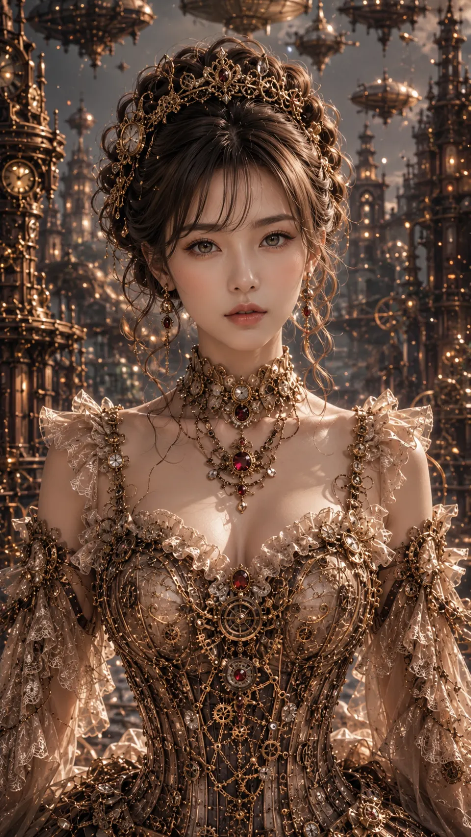蒸汽朋克机械姬与浮空城