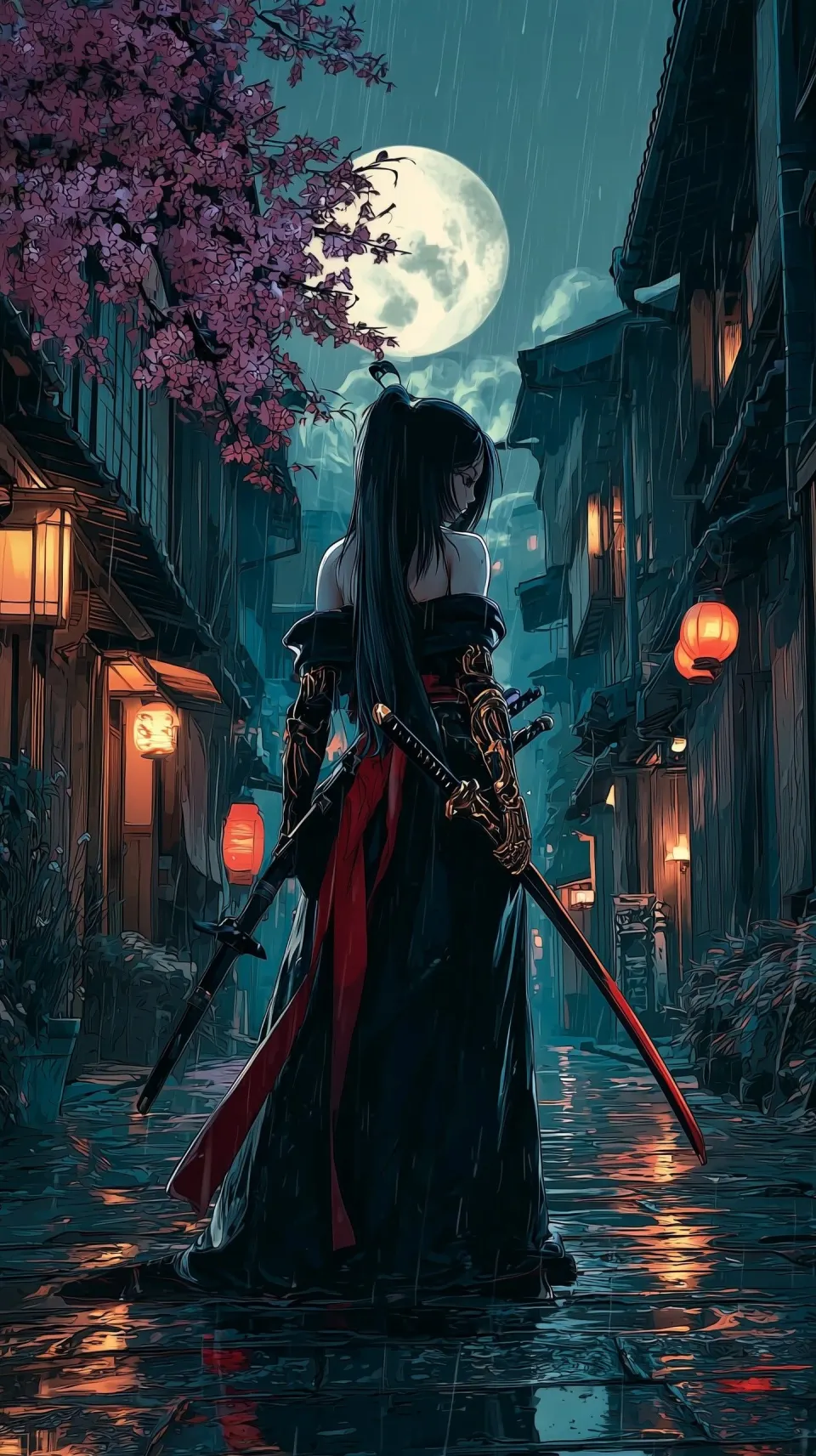 雨夜樱花巷