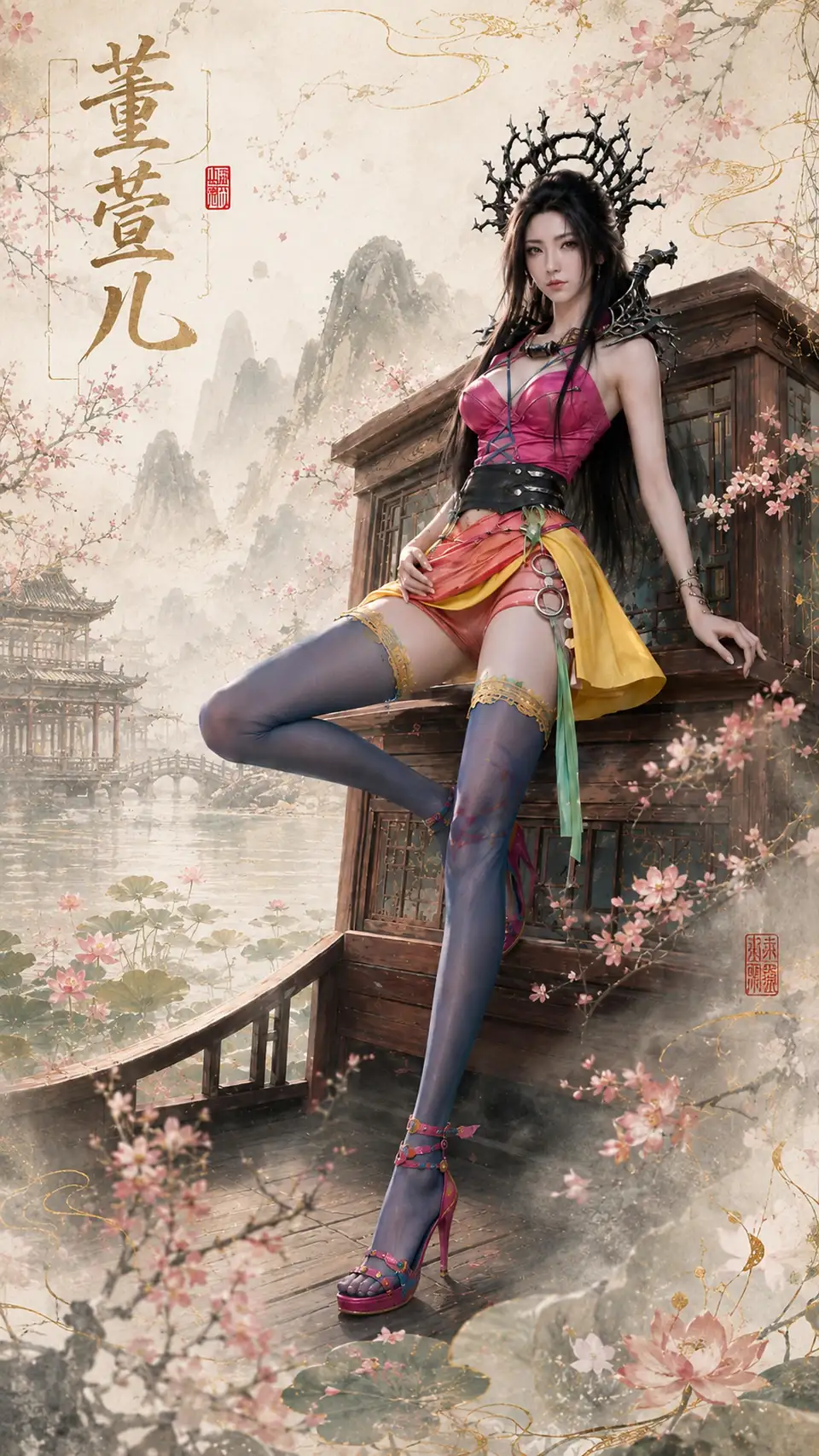 董萱儿：古风奇幻角色插画