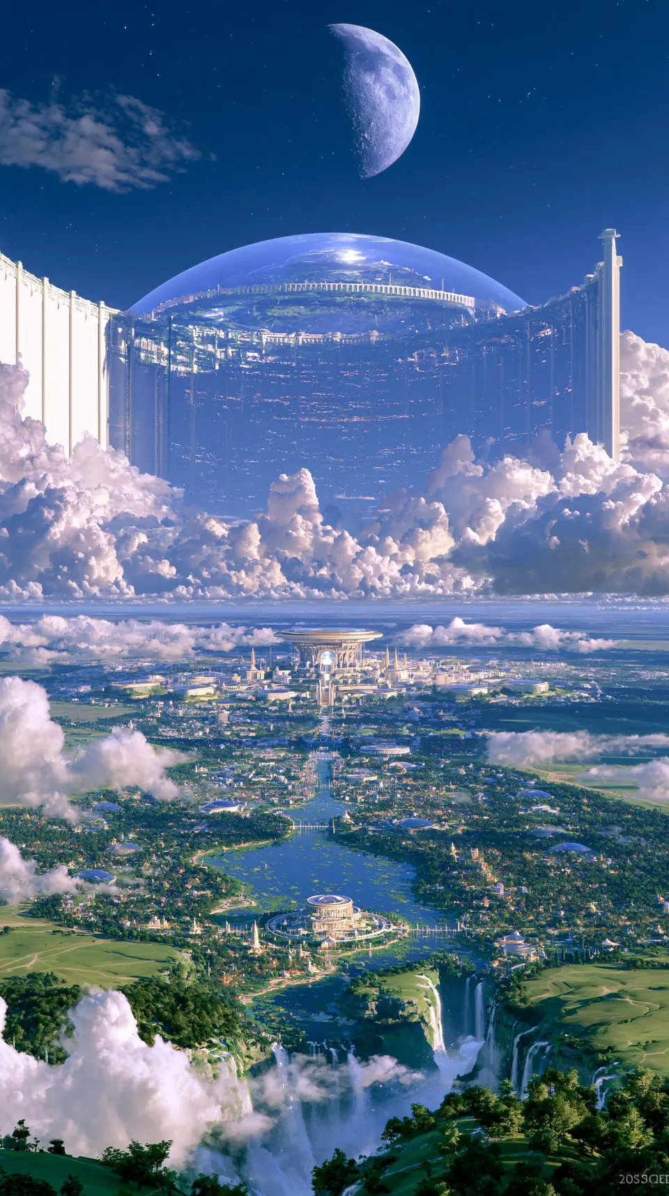 穹顶之上的未来天空城