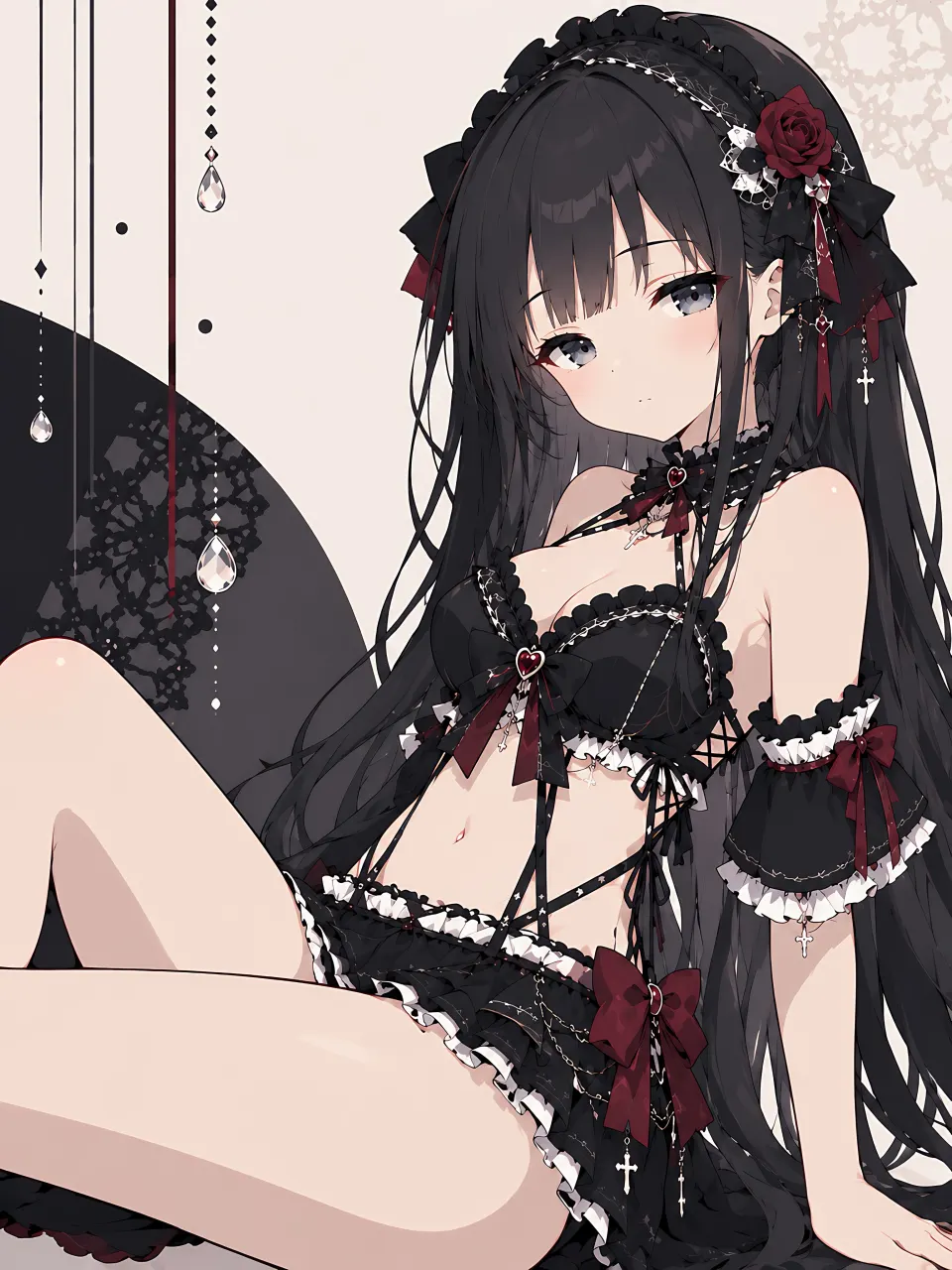 黑玫瑰哥特少女