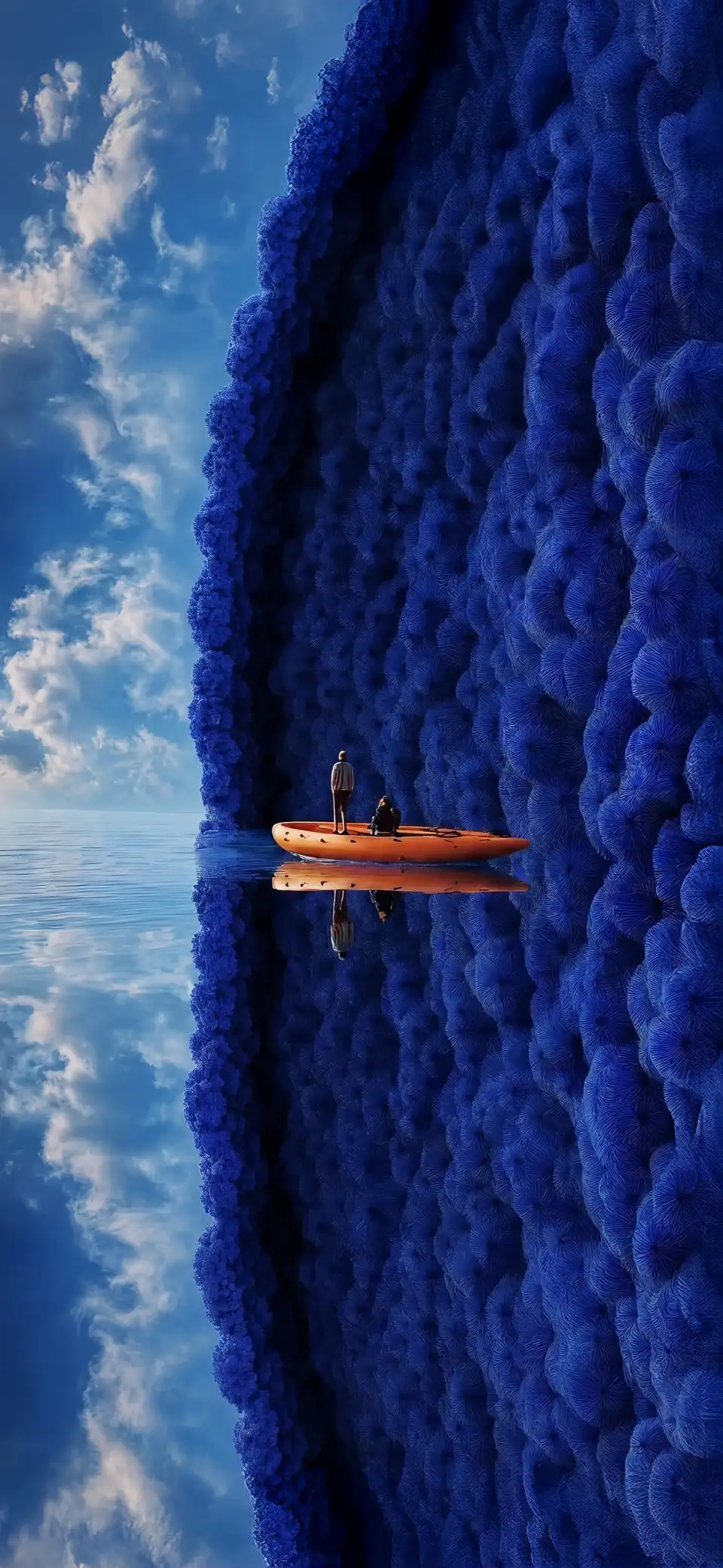 月下蓝色幻想城堡