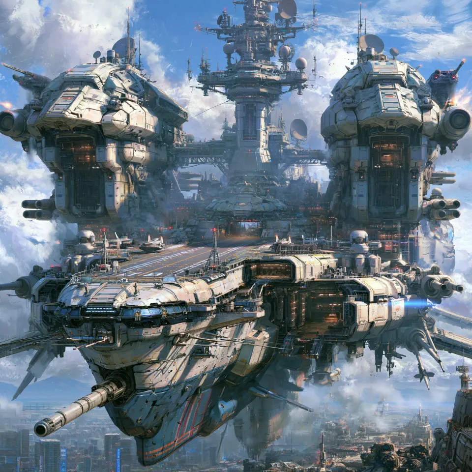 云端巨型空中要塞