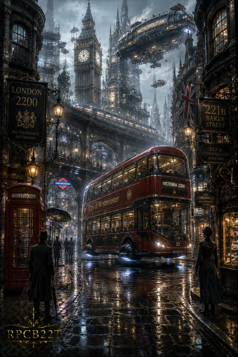 蒸汽朋克伦敦街景