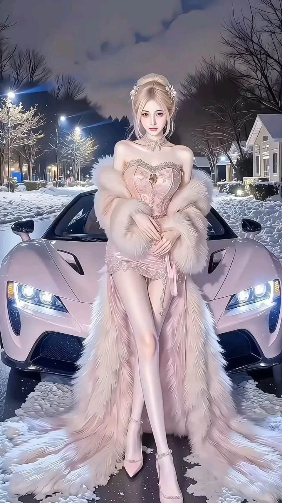 雪夜粉焰
