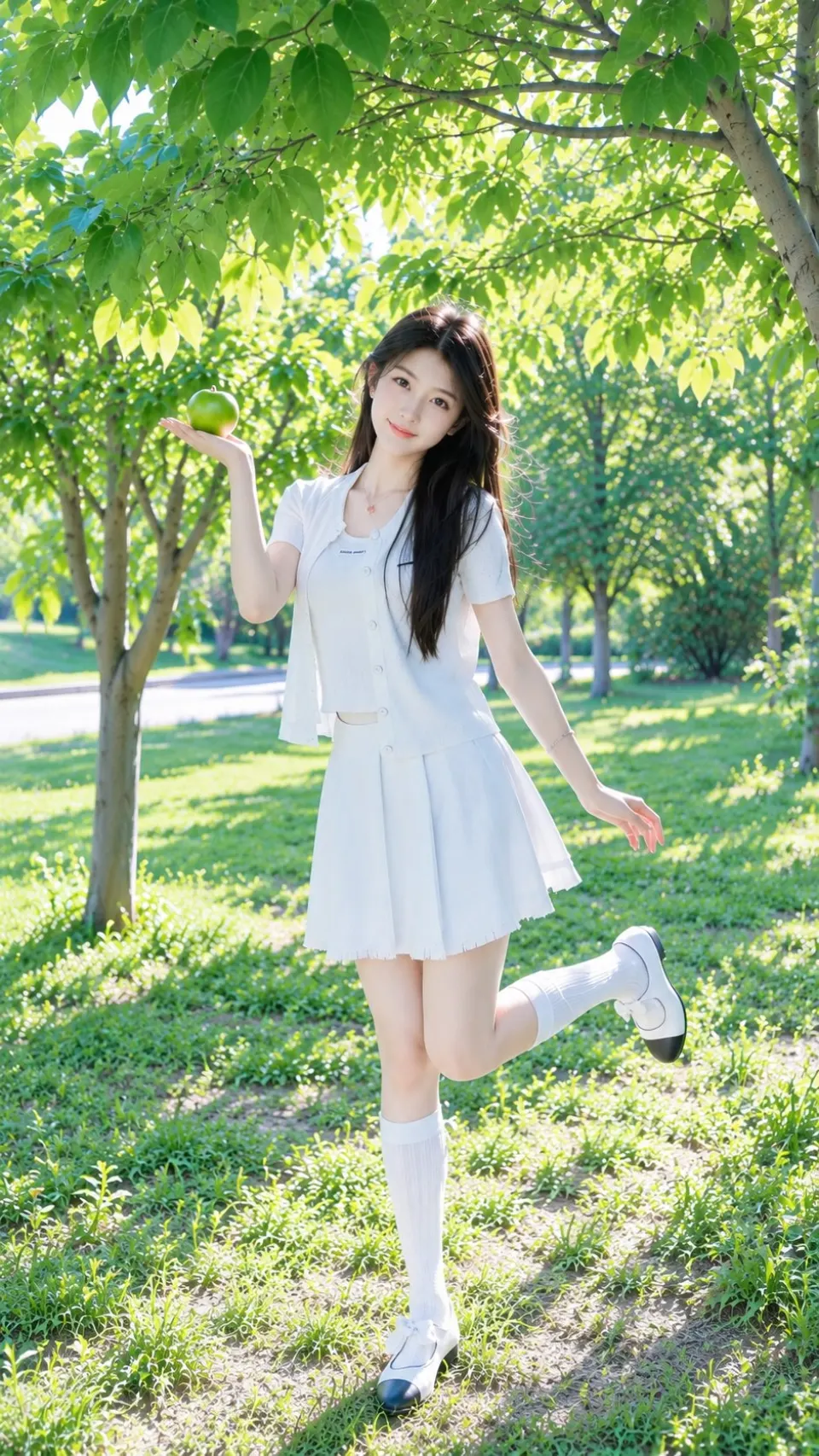 窗边黑衣女子人像