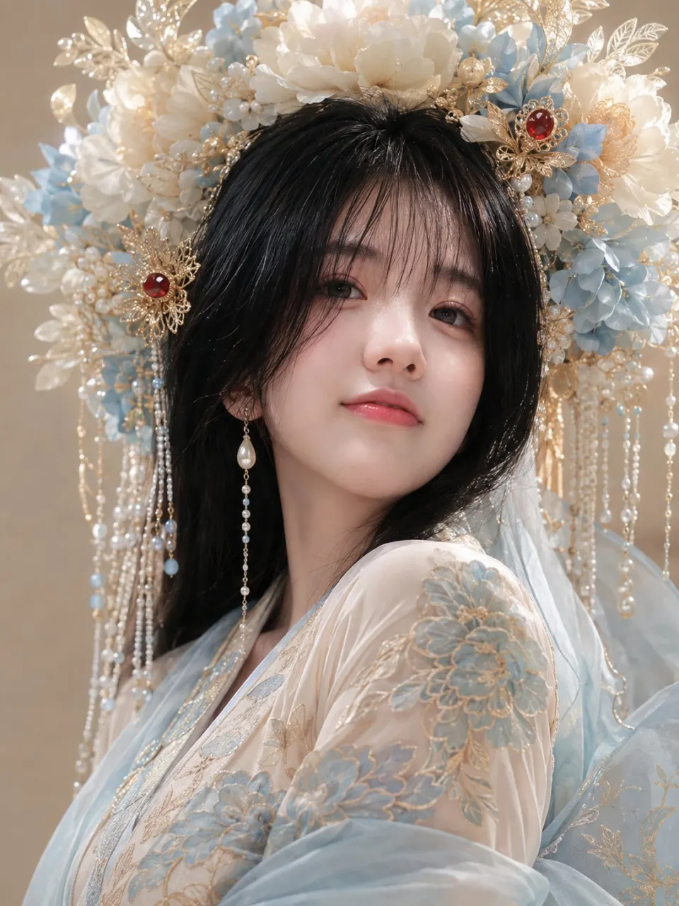 蓝花华冠