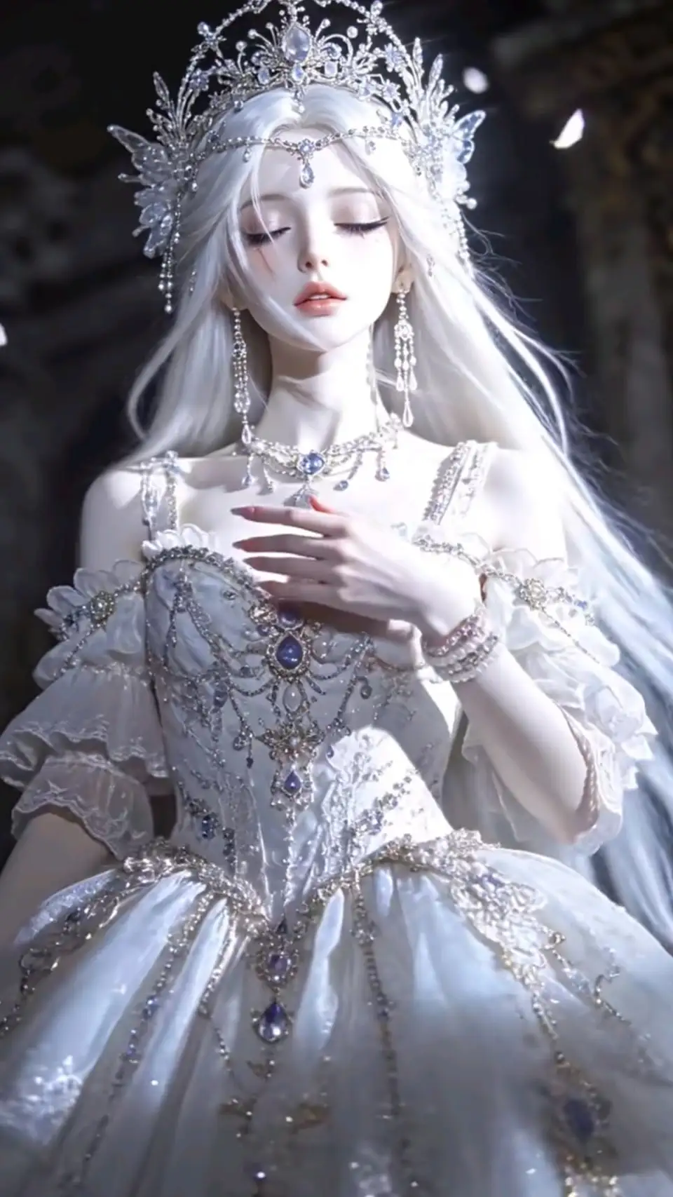 银发冰晶女王