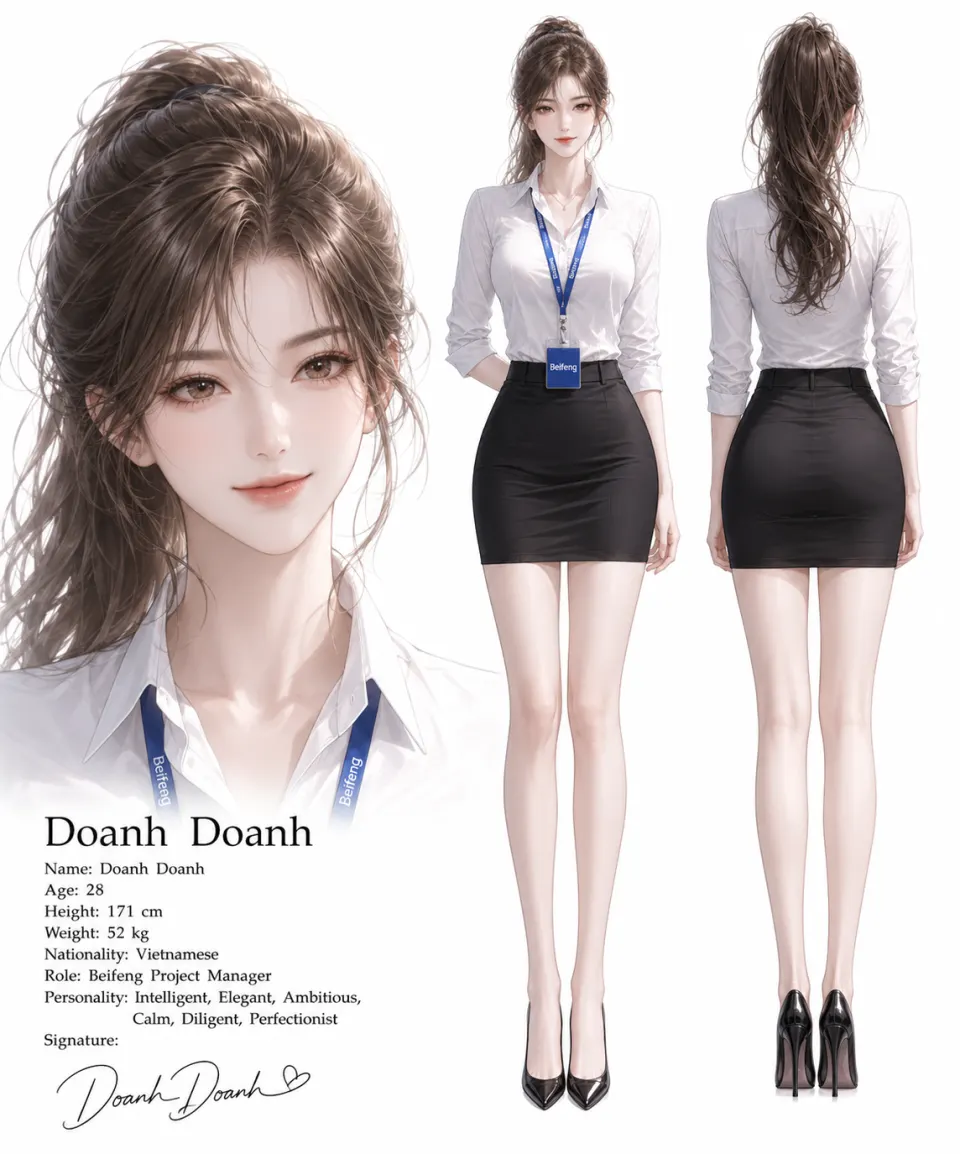 Doanh Doanh职场女性角色设定图