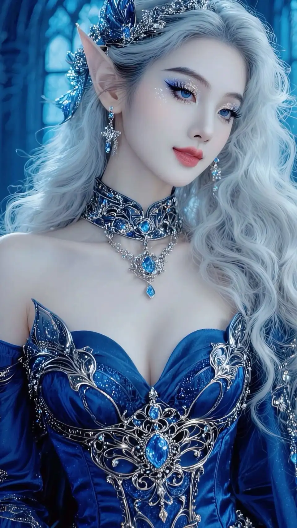 蓝宝石精灵女王肖像