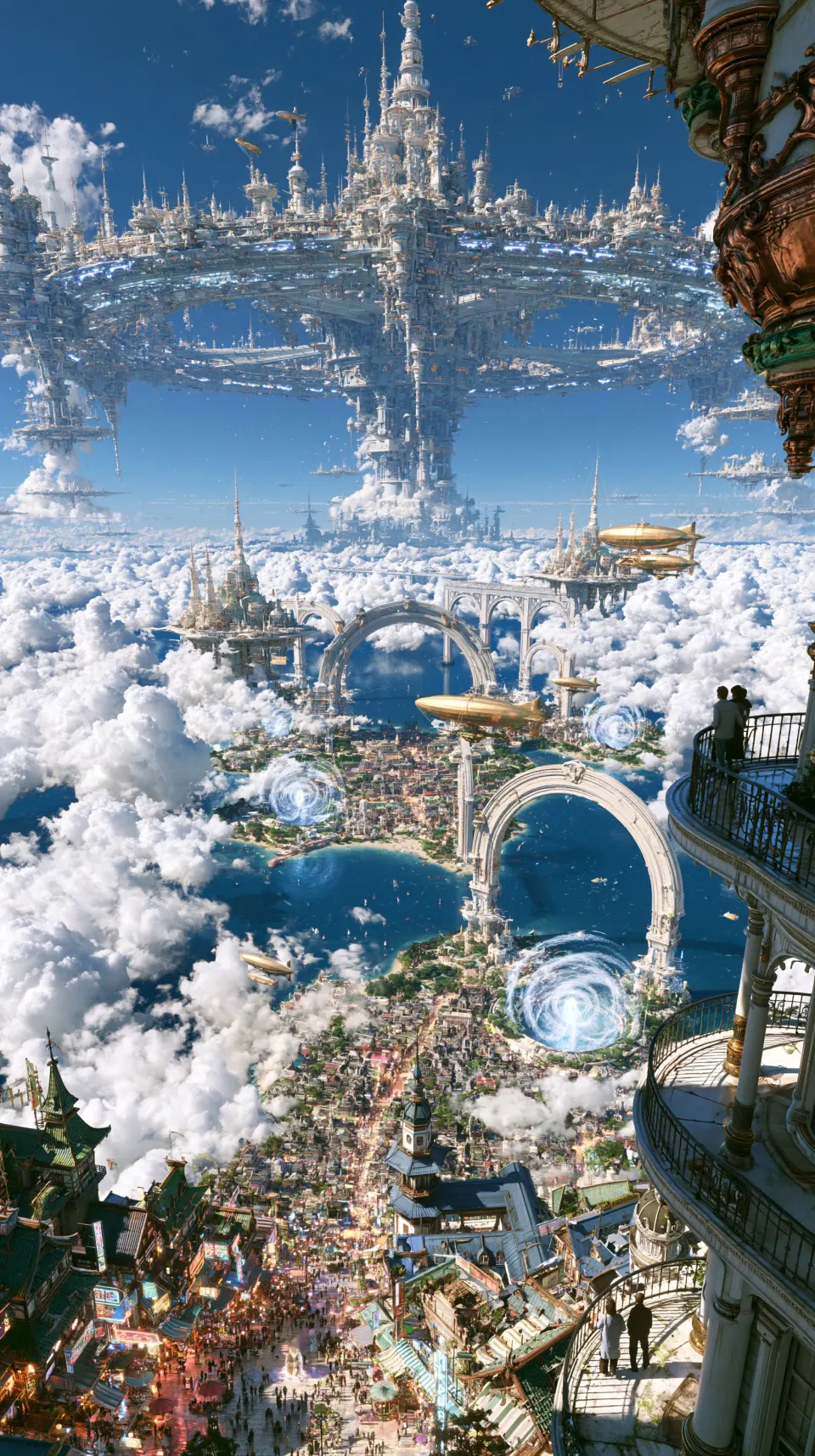 云端之上的蒸汽朋克奇幻城