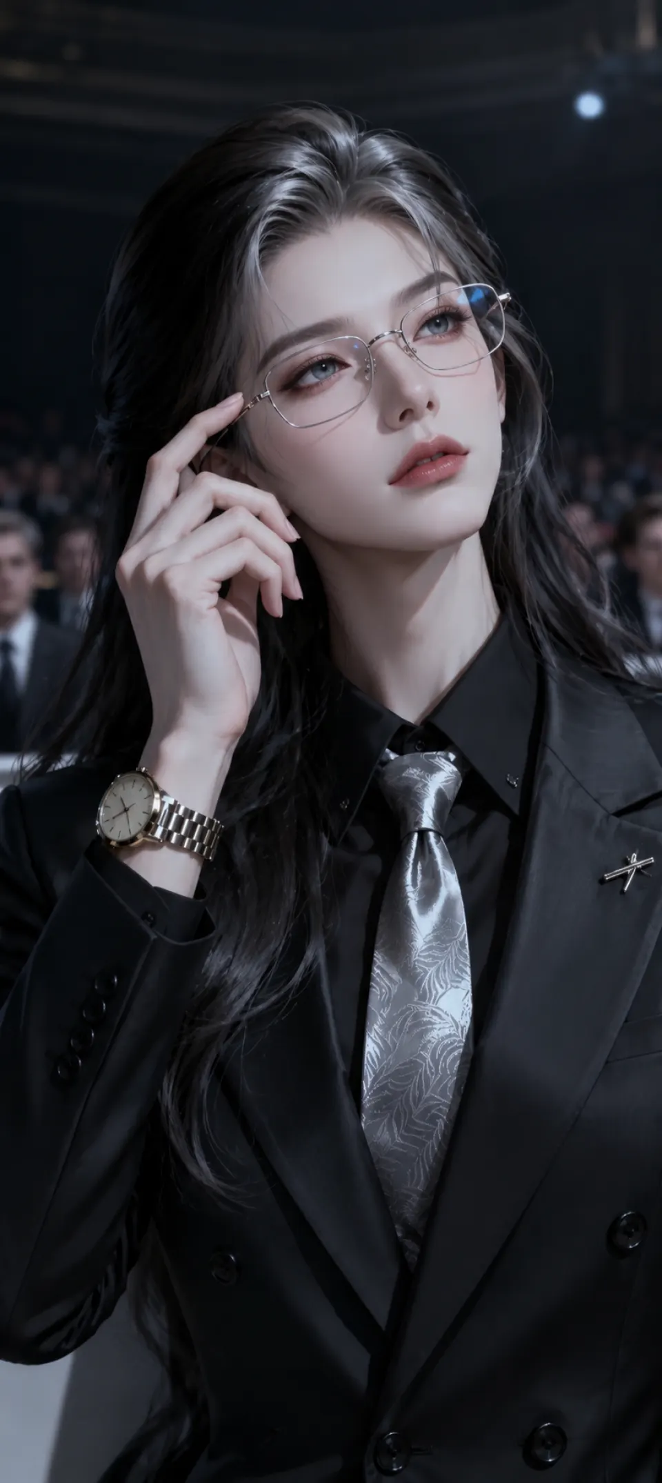 银发知性女郎