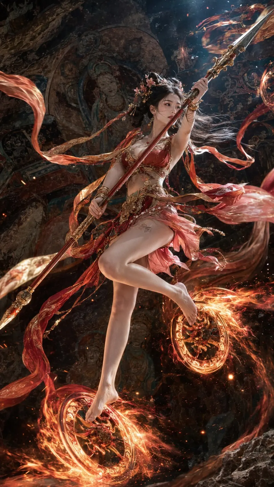 敦煌风火轮女战神