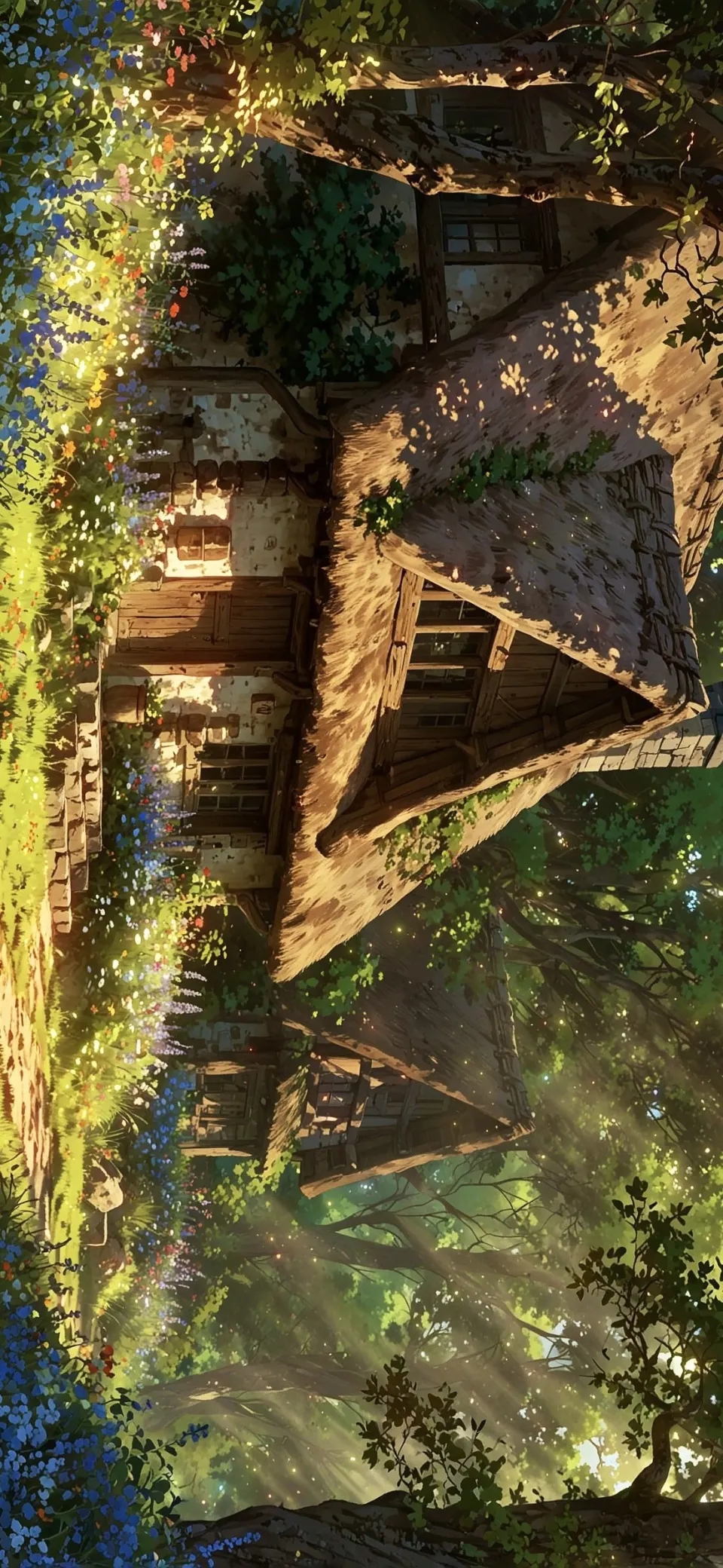 林间苔屋春光满