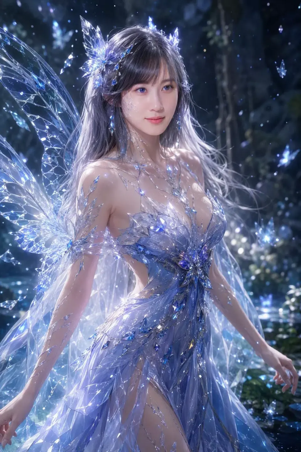 水晶翅膀森林精灵