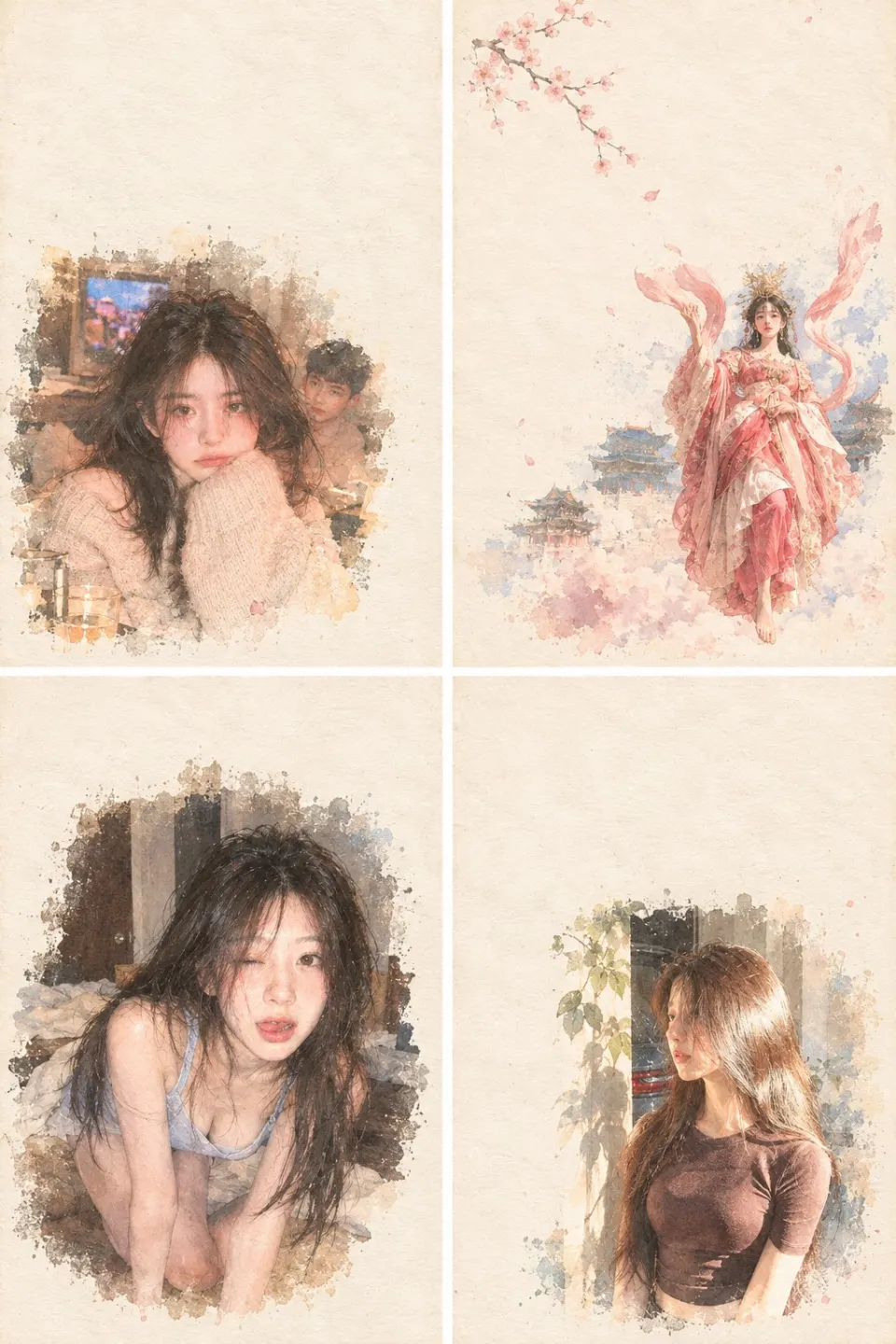 绢页群像
