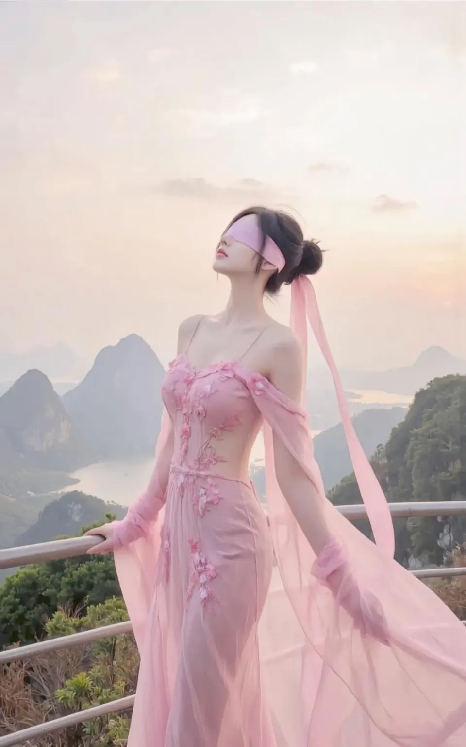 山巅粉纱盲行者