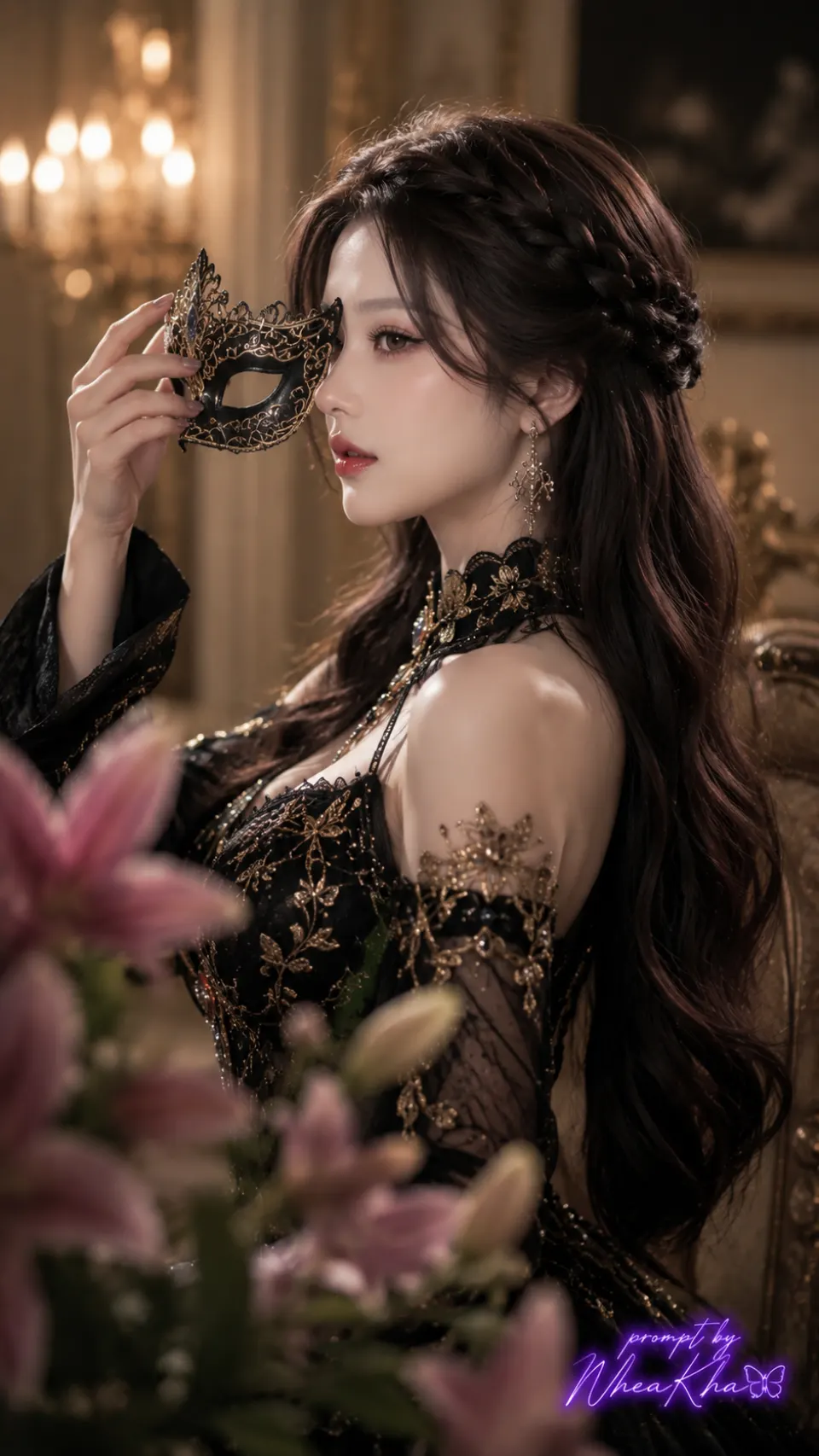 黑金假面舞会少女