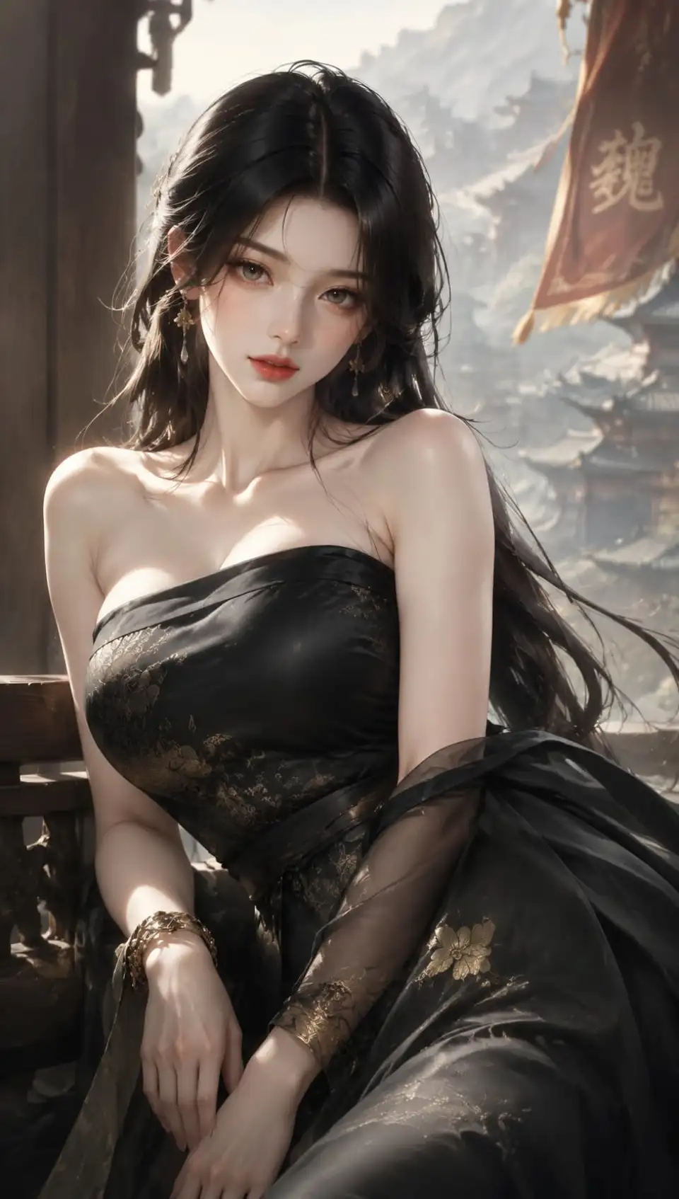 黑金古韵仕女