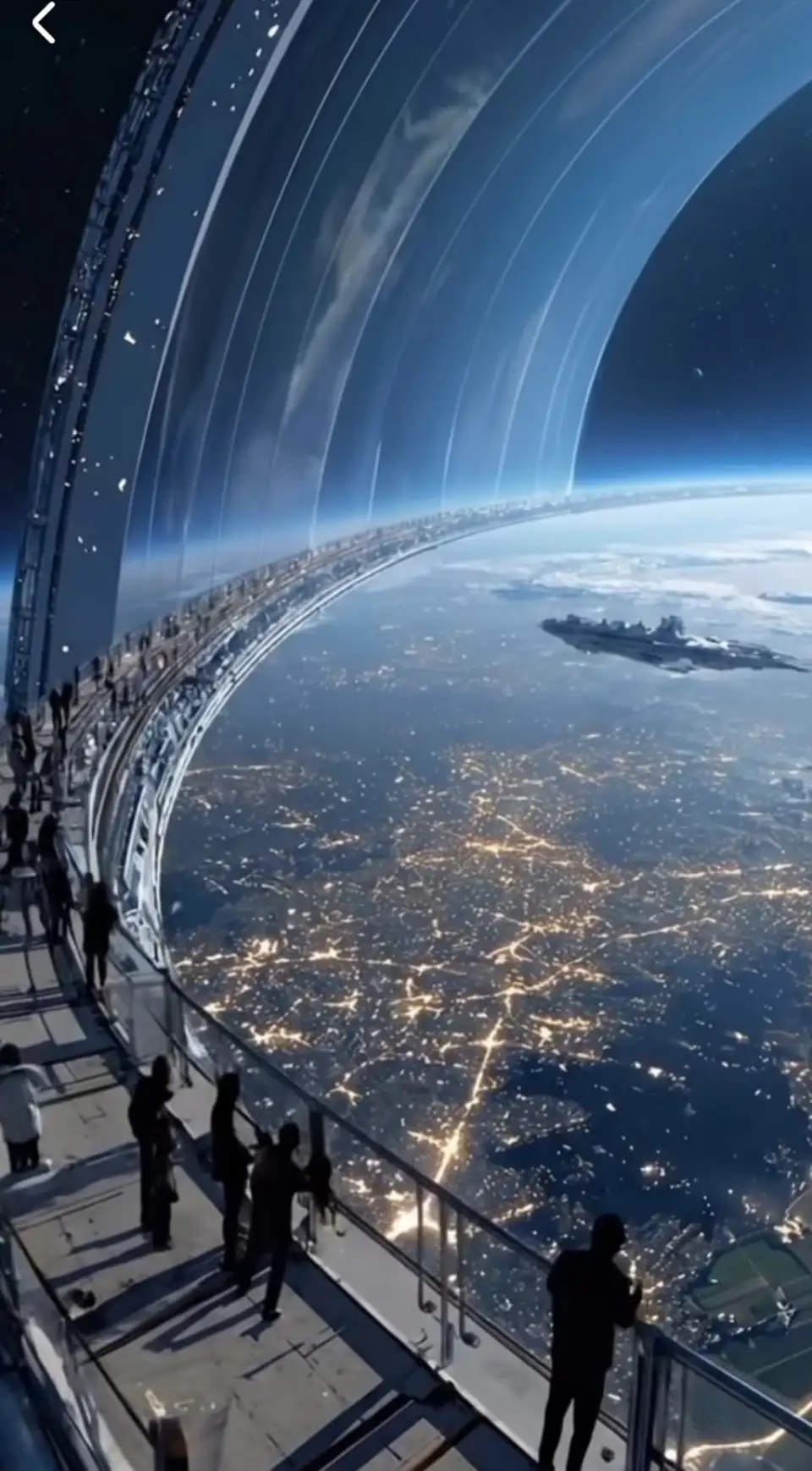 近地轨道环形空间站观景台