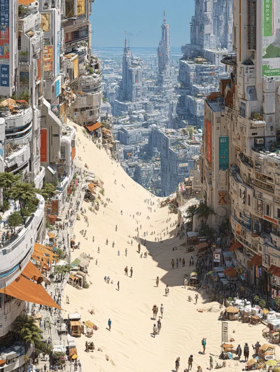 沙海未来城：峡谷街道